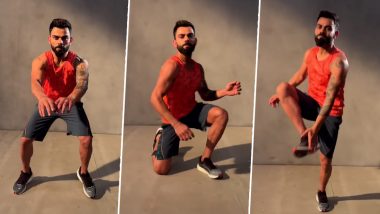 Virat Kohli Dance Moves While Exercising: विराट कोहलीने व्यायाम करताना दाखवल्या त्याच्या खास डान्स मूव्ह्स, व्हिडीओ व्हायरल (Watch)