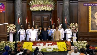 Ram Nath Kovind Farewell: राष्ट्रपती राम नाथ कोविंद यांना संसदेच्या दोन्ही सभागृहांकडून निरोप दिला गेला (See Photo)