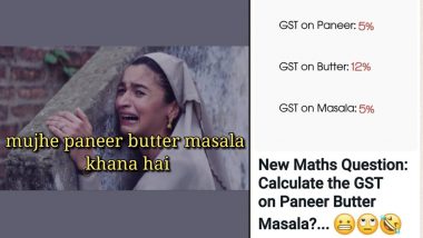Paneer Butter Masala Trending! सरकारने खाद्यपदार्थांवर GST जाहीर केल्यानंतर फनी मीम्स आणि जोक्स व्हायरल (See Tweets)