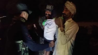 भारत-पाक सीमा चुकून ओलांडून आलेलं 3 वर्षाचं बाळ  BSF ने केलं सुखरूप Pakistani Rangers च्या स्वाधीन