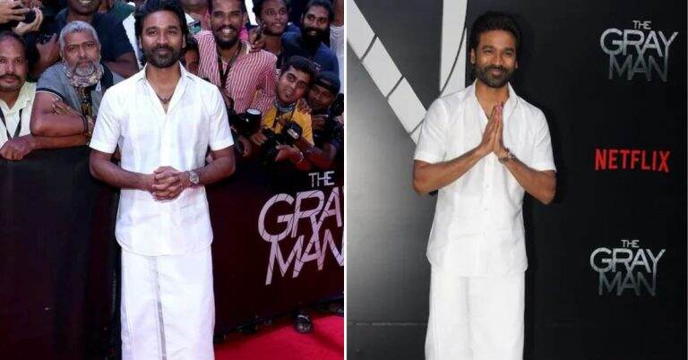 Dhanush: हॅालिवूड चित्रपटाच्या प्रीमियरला धनुषचा 'देसी अंदाज', अनेकांचे वेधले लक्ष