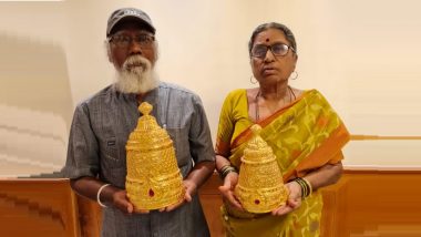Ashadhi Ekadashi 2022: उमरी येथील प्रसिद्ध सराफा व्यापाऱ्याकडून पंढरपूरातील विठ्ठल रखुमाई मुर्तीसाठी सोन्याचे मुकूट अर्पण