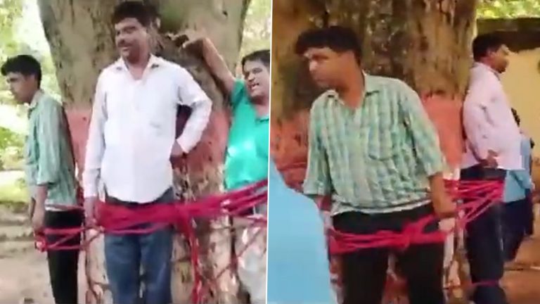 Viral Video: परिक्षेत नापास केलं म्हणून विद्यार्थ्यांकडून गुरुजींना शिक्षा, व्हिडीओ बघून तुम्हीही व्हाल थक्क