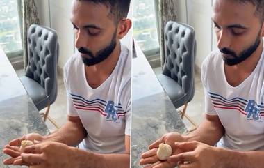 Ajinkya Rahane ने बनवला पारंपारिक उकडीचा मोदक, पहा व्हिडिओ