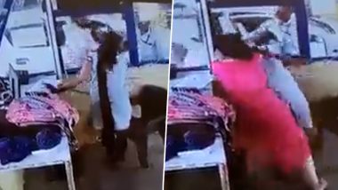 Madhya Pradesh टोलनाक्यावर एका व्यक्तीकडून महिला कर्मचाऱ्याला माराहाण, घटनेचा व्हडिओ CCTV कॅमेऱ्यात कैद