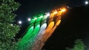Azadi ka Amrit Mahotsav: स्वातंत्र्याच्या 75 वर्षांच्या निमित्ताने ठाणे येथील Bhasta Dam उजळले तिरंगी रंगात (Watch Video)