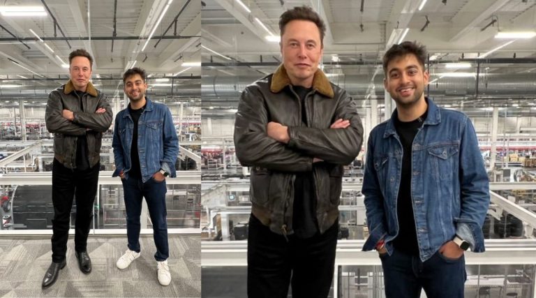 टेस्लाचे सीईओ Elon Musk यांनी घेतली पुण्यातील त्यांचा ट्विटर मित्र Pranay Pathole याची भेट