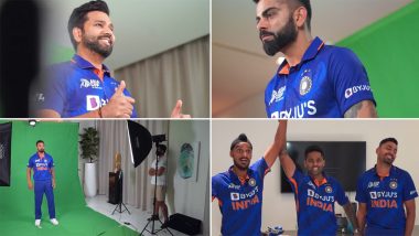 Asia Cup मध्ये PAK विरुद्धच्या सामन्यापूर्वी Team India चे नव्या जर्सीत फोटोशूट (Watch Video)