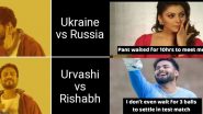 Urvashi Rautela आणि Rishabh Pant च्या भांडणावर नेटकऱ्यांनी घेतली मजा, Social Media वर मजेदार Memes चा पाउस
