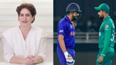 Asia Cup 2022, IND vs PAK: भारत-पाक सामन्यापूर्वी प्रियंका गांधींनी टीम इंडियाला दिल्या शुभेच्छा, सांगितला कराचीची किस्सा