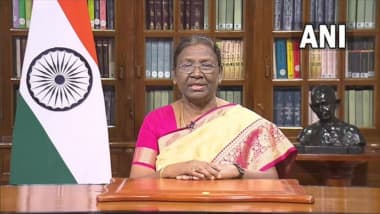 President Draupadi Murmu Speech: राष्ट्रपती द्रौपदी मुर्मू यांचे स्वातंत्र्यदिनाच्या पूर्वसंध्येला राष्ट्राला पहिले भाषण, 'हे' मुद्दे मांडले