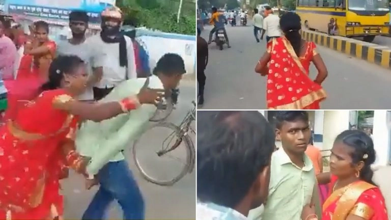 Viral Video: लग्न अर्ध्यावरच सोडून नवरदेव पळाला, नवरीने पाठलाग कडून पकडला; कोर्ट मॅरेज करतानाचा भन्नाट व्हिडिओ सोशल मीडियावर व्हायरल