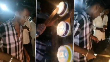 Mumbai  Police:  वाढदिवसाचा केक तलवारीने कापला; मुंबई पोलिसांनी बड्डे बॉयला कायद्याचा हिसका दाखवला