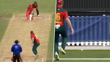 Video: ऑस्ट्रेलियन फलंदाजाने खेळला खास शॉट, बॅटच्या पाठीशी चेंडू खेळून पाठवला सीमापार (Watch Video)