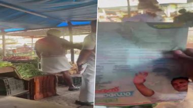 Congress Bharat Jodo Yatra: केरळमध्ये 'भारत जोडो यात्रे'साठी देणगी देण्यास नकार दिल्याने काँग्रेस कार्यकर्त्यांनी भाजी विक्रेत्याला केली मारहाण, Watch Video