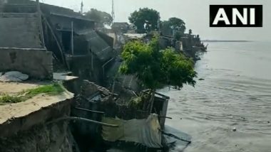 Bihar Flood: गंगा आणि कोसी नदीला आलेल्या महापूरात भागलपुर येथील घरे गेली वाहून