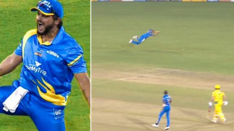 Suresh Raina Catch Video: 35 वर्षीय सुरेश रैनाने हवेत उडी मारून घेतला अप्रतिम झेल (Watch Video)