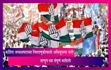 Congress Party President Elections: काँग्रेस अध्यक्षपदाच्या निवडणूकीसाठी अधिसूचना जारी, जाणून घ्या संपूर्ण माहिती