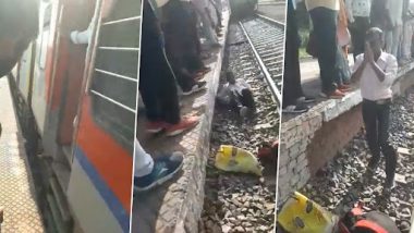 देव तारी त्याला कोण मारी ! Etawah च्या Bharthana स्टेशन वर भरधाव  ट्रेनच्या खाली येऊनही कोणत्याही इजेशिवाय बचावला 'हा' व्यक्ती (Watch Video)