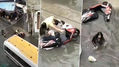 Viral Video: बॉयफ्रेंडमुळे रस्त्यात साचलेल्या घाण पाण्यात पडली गर्लफ्रेंड, पुढे जे झाले ते पाहून पोट धरून हसाल, व्हिडीओ व्हायरल