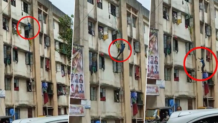 Viral Video: दारुड्याला स्पायडर मॅन स्टंट जीवावर बेतला, पाचव्या मजल्यावरुन खाली पडून मृत्यू; पहा व्हिडीओ