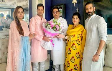 Shrikant Shinde Met Raj Thackeray: मुख्यमंत्र्यांचे चिरंजीव श्रीकांत शिंदे राज ठाकरेंच्या भेटीला, ट्वीट करत सांगितल भेटी मागचं कारण