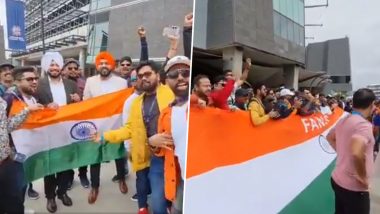 IND vs PAK T20 WC 2022: टीम इंडियाचा उत्साह वाढवण्यासाठी चाहते आज स्टेडियमवर पोहोचले, वातावरण केले तयार (Watch Video)