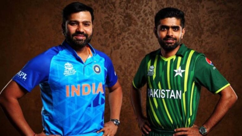 IND vs PAK सामन्याआधी रोहित शर्मा आणि बाबर आझमने केले फोटोशुट, फोटो सोशल मीडियावर व्हायरल