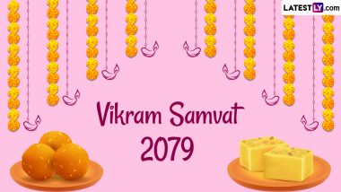 Vikram Samvat 2079 Wishes & Happy Gujarati New Year HD Images: गुजराती बांधवांना नववर्षाच्या शुभेच्छा देत करा विक्रम संवत 2079 चं स्वागत!