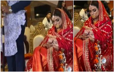 Wedding Viral Video: लग्नाच्या मांडवातच नवरीला डुलकी, सोशल मीडियावर व्हिडिओ व्हायरल; नेटीझन्सकडून मजेशीर प्रतिक्रिया, पाहा व्हिडिओ