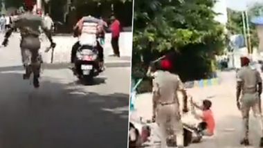 Helmet न घातल्याने Traffic Police Constable ने दोन जणांना चालत्या स्कूटीवरून जमिनीवर ढकलले, व्हिडीओ व्हायरल