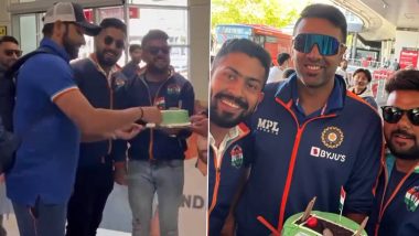 Team India चे मेलबर्नमध्ये स्वागत; Rohit Sharma ने कापला केक, पहा व्हिडीओ
