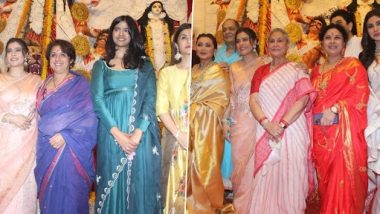 Navratri 2022: Jaya Bachchan, Rani Mukherjee, Kajol Devgan सह अनेक कलाकारांनी लावली होती दुर्गा पूजेला हजेरी, फोटो व्हायरल