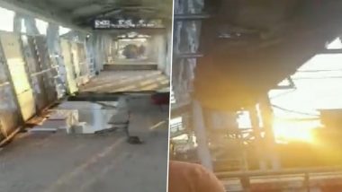 Footover Bridge Collapse: बल्लारशाह रेल्वे स्टेशनच्या फूट ओव्हर ब्रिजचा भाग कोसळला, 10 जण जखमी, पहा व्हिडिओ