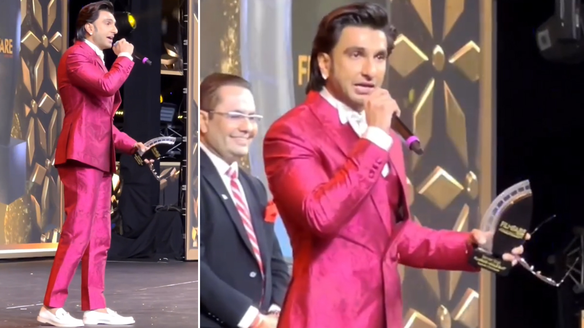 Ranveer Singh Emotional Video: स्टेजवर असे काय घडले की रणवीर सिंग रडू लागला; म्हणाला, तुम्हाला आठवतं का पप्पा...