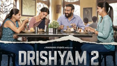 Drishyam 2 Box Office Collection Day 1: अजय देवगणच्या 'दृश्यम 2' चित्रपटाने रचला नवा विक्रम; पहिल्याचं दिवशी केली 'एवढ्या' कोटींची कमाई