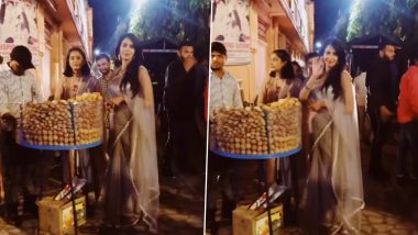 Mallika Sherawat: अभिनेत्री मल्लिका शेरावतला पाणी पुरी खाताना बघून नेटकऱ्यांच्या तोंडाला सुटलं पाणी, पहा व्हिडीओ