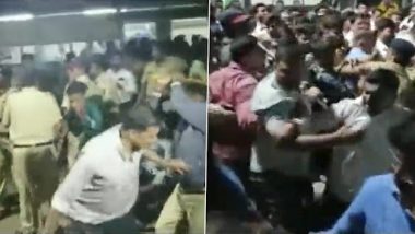 Thackeray vs Shinde Camp in Thane: ठाण्यात पुन्हा भिडले शिंदे विरूद्द ठाकरे गटातील शिवसैनिक; पोलिसांकडून लाठीचार्ज (Watch Video)