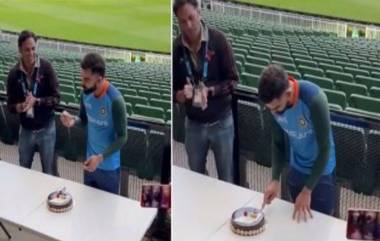 Virat Kohli Birthday Celebration Video: टीम इंडियानंतर पत्रकारांनीही साजरा केला कोहलीचा वाढदिवस, MCG मैदानावर 'किंग'ने कापला केक