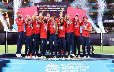 England Won The T20 WC 2022: शॅम्पेन समारंभात जोस बटलरने आदिल रशीद आणि मोईन अलीला केले हे हावभाव (Watch Video)