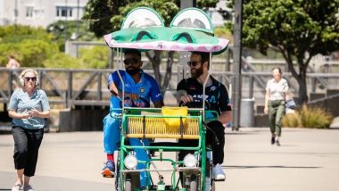 IND vs NZ T20 2022: हार्दिक-विल्यमसनने क्रोकोडाइल बाइकची केली सवारी, टी-20 मालिकेपुर्वी दोघांनी केली चर्चा (Watch Video)