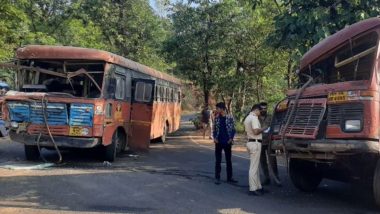 Palghar ST Bus Accident: जव्हार-सिल्व्हासा रोड वर 2 एसटी बसची एकमेकांना धडक;20 प्रवासी जखमी