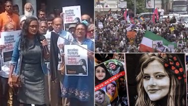Anti-Hijab Law Protests: इराणमधील हिजाबविरोधी आंदोलनाला भारताचा पाठिंबा; केरळमधील महिलांनी जाळले हिजाब (Watch)