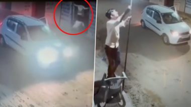Rajasthan Shocker: चारचाकीतून आलेले चोर दुकानातून बल्ब चोरी करतात; Nawalgarh मधील घटनेचा व्हिडिओ वायरल