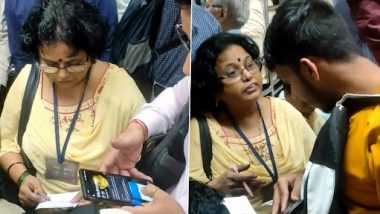 Viral Video: मुंबई लोकल मध्ये पुरूषांनी खचाखच भरलेल्या डब्ब्यात तिकीट तपासण्याची हिंमत दाखवणार्‍या महिला कर्मचारीचा व्हिडिओ वायरल; पहा तिचा अंदाज