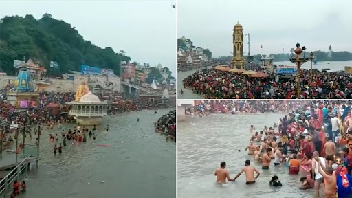 Kartik Purnima 2022 Ganga Snan: कार्तिकी पौर्णिमेचं औचित्य साधत भाविकांचं गंगा नदी मध्ये पवित्र स्नान करण्यासाठी गर्दी (Watch Video)