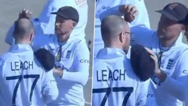 PAK vs ENG: पाकिस्तान विरुद्ध इंग्लंड कसोटी दरम्यान Joe Root चे मजेशीर कृत्य, बॉलने पुसला Jack Leach च्या टक्कल डोक्याचा घाम