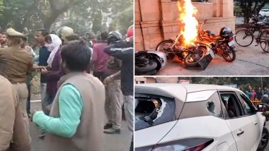 Violence At Allahabad University: अलाहाबाद विद्यापीठात विद्यार्थ्यांनी घातला गोंधळ; विद्यार्थी आणि पोलिसांमध्ये चकमक, Watch Video