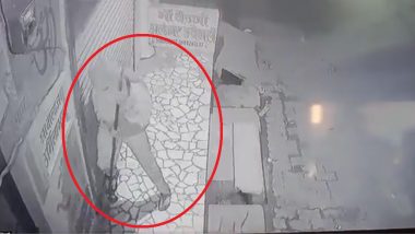 Girl Trying To Break Liquor Shop Video: मद्यविक्री दुकानाचा टाळा तोडताना महिला सीसीटीव्ही कॅमेऱ्यात कैद, उन्नाव येथील घटना, पाहा व्हिडिओ