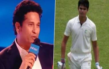 रणजी ट्रॉफी पदार्पणातच मुलगा Arjun Tendulkar च्या शतकावर Sachin Tendulkar ने दिली प्रतिक्रिया (Watch Video)